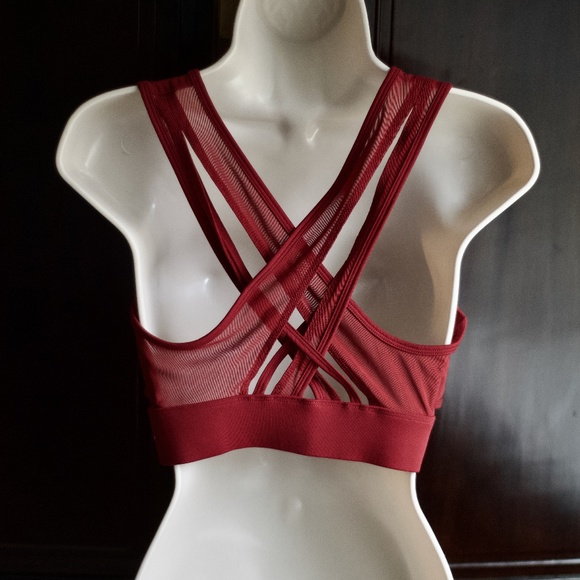 Fabletics Red Sports Bra  M - Picture 2 of 6